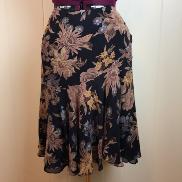 Lauren Ralph Lauren Dresses & Skirts - 3/$19 Ralph Lauren Silk Flowy Gauzy Floral Skirt